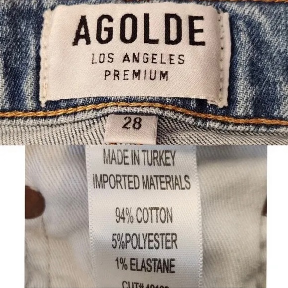 AGOLDE Sophie Mid rise skinny distressed jeans 28 - Picture 5 of 6